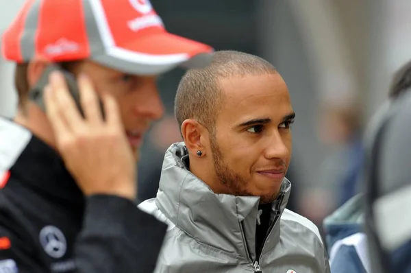 Der Britische Pilot Lewis Hamilton Vom Mclaren Team Während Einer — Stockfoto