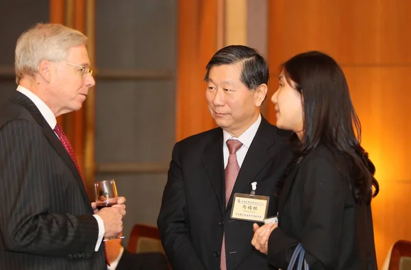 Çin Bankacılık Düzenleme Komisyonu Başkanı Shang Fulin Çin Kalkınma Forumu — Stok fotoğraf