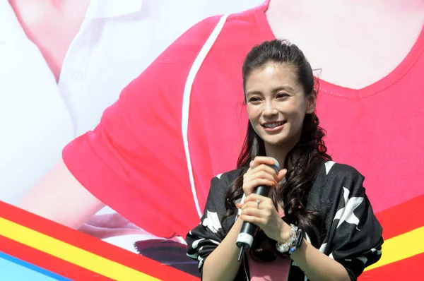 Modelo Atriz Hong Kong Angelababy Frequenta Uma Atividade Caridade Uma — Fotografia de Stock