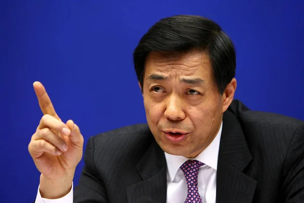 Xilai Entonces Ministro Comercio China Hijo Del Viceprimer Ministro Chino — Foto de Stock