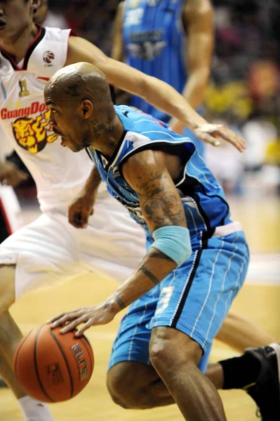 Stephon Marbury Pekin Ördek Zhou Peng Guangdong Kaplanlar 2011 Üçüncü — Stok fotoğraf