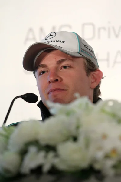 Pilota Tedesco Nico Rosberg Del Team Mercedes Ritratto Durante Una — Foto Stock