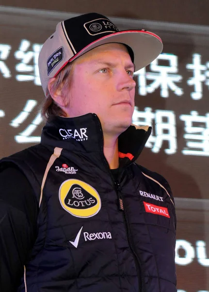 Finlandese Kimi Raikkonen Del Team Lotus Partecipa Evento Promozionale Clear — Foto Stock