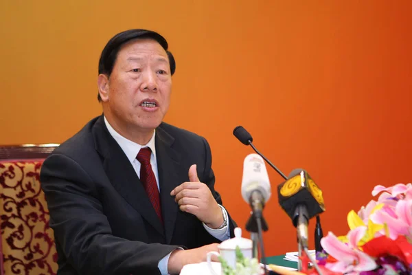 Dai Xianglong Předseda Národní Rady Sociálního Zabezpečení Nssf Hovoří Během — Stock fotografie