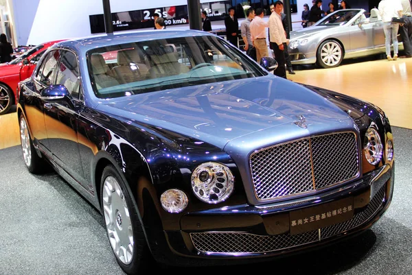 Bentley Mulsanne Diamond Jubilee Edition Vidět Displeji Během Peking Mezinárodní — Stock fotografie