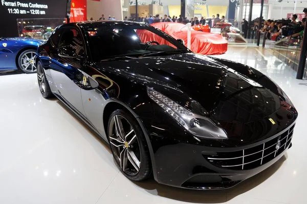 Ferrari F12Berlinetta Видно Дисплеї Під Час Пекінська Міжнародна Виставка Автомобільних — стокове фото