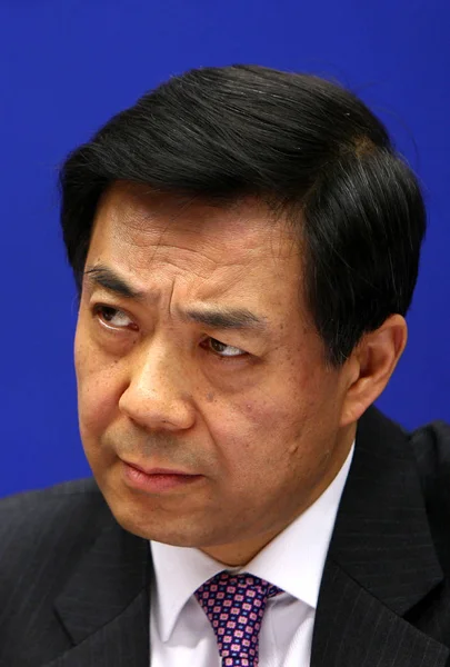 Xilai Entonces Ministro Comercio China Hijo Del Viceprimer Ministro Chino — Foto de Stock