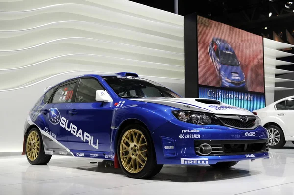 Subaru Cusco Est Exposé Lors 12E Salon International Automobile Pékin — Photo