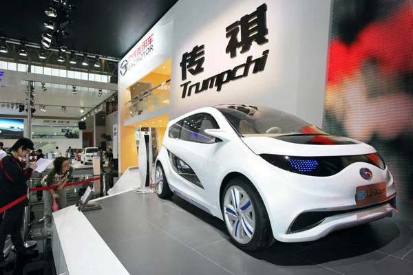 Trumpchi Linker Koncepció Gac Motor Látható Kijelzőn Során Peking Nemzetközi — Stock Fotó