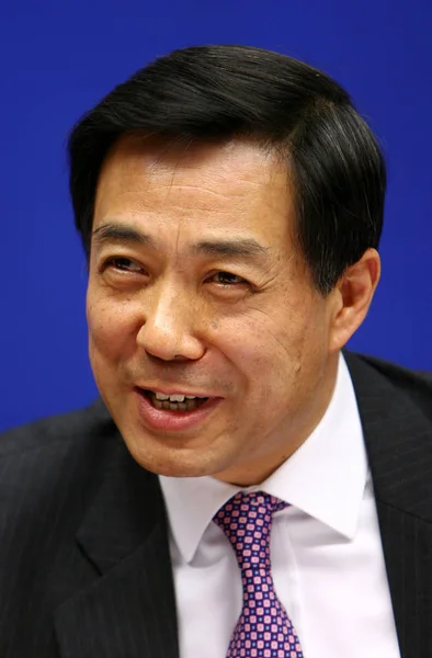 Xilai Entonces Ministro Comercio China Hijo Del Viceprimer Ministro Chino —  Fotos de Stock