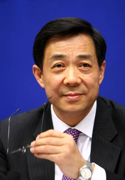 Xilai Entonces Ministro Comercio China Hijo Del Viceprimer Ministro Chino —  Fotos de Stock