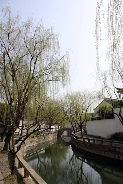 Veduta Della Città Tongli Nella Città Suzhou Provincia Jiangsu Cina — Foto Stock