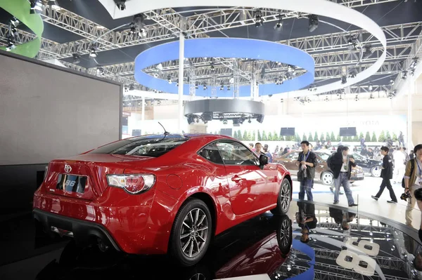 Toyota Exhibición Durante 12ª Exposición Internacional Automóviles Beijing Conocida Como — Foto de Stock