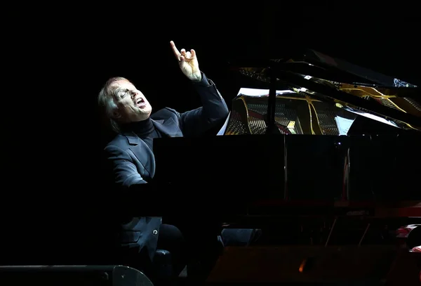 Pianista Francês Richard Clayderman Apresenta Concerto Sua Turnê Pela China — Fotografia de Stock