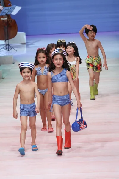 Models Present Creations Aimer Kids 2012 Swimwear Collection China Fashion  – Stock Editorial Photo © ChinaImages #242362696