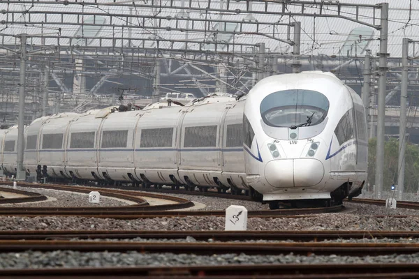 Tren Bala Fabricado Por China Cnr Corporation Limited Representa Estación — Foto de Stock