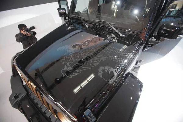 Jeep Wrangler Éve Dragon Concept Autó Látható Kijelzőn Pekingi Nemzetközi — Stock Fotó