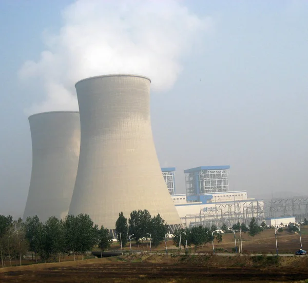 Veduta Una Centrale Elettrica Carbone Suzhou Provincia Orientale Chinas Anhui — Foto Stock