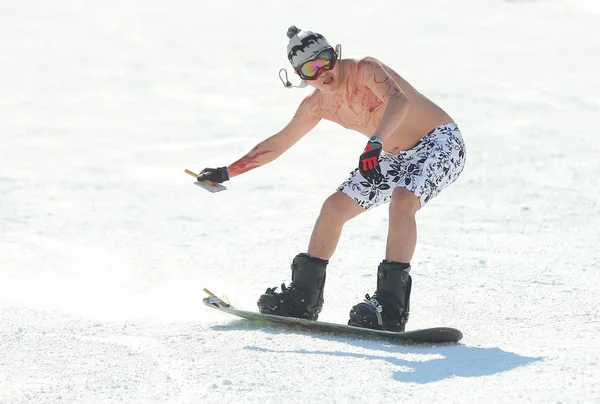 카니발 월에는 2012에는 스키를 — 스톡 사진