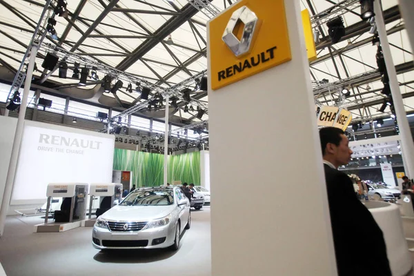 Vozy Renault Jsou Vystaveny Výstavě Šanghaji International Automobilový Průmysl Známý — Stock fotografie