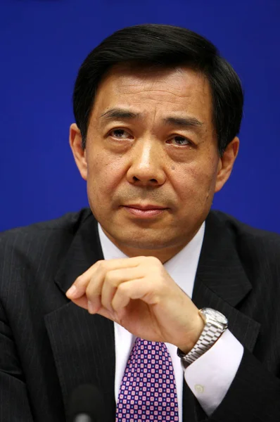 Plik Xilai Następnie Minister Handlu Chin Syn Byłego Chiński Vice — Zdjęcie stockowe