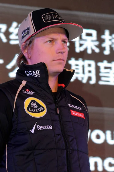 Kimi Raikkonen Pilote Finlandaise Équipe Lotus Participe Événement Promotionnel Pour — Photo