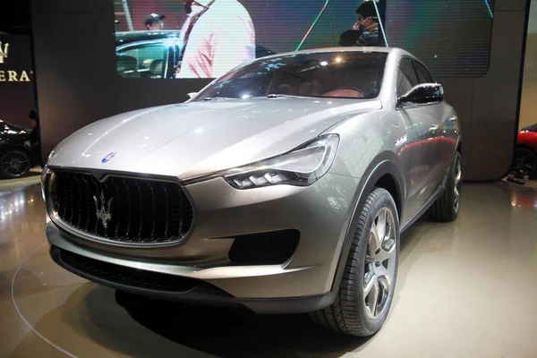 Maserati Kubang Vidět Přípravě Pekingský Mezinárodní Automobilovou Výstavu Známou Jako — Stock fotografie