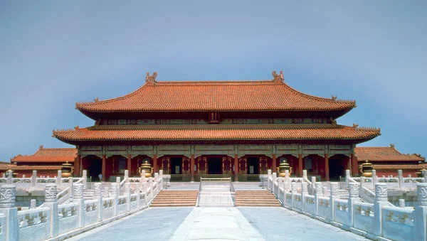 Vista Del Palacio Pureza Celestial Palacio Qianqing Ciudad Prohibida Beijing — Foto de Stock