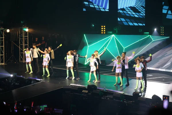 Members South Korean Boy Band 2Pm Perform Concert Hong Kong — Stock Photo, Image