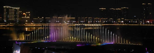 View 199 Meter Tall Musical Fountain Which Tallest One China — стоковое фото