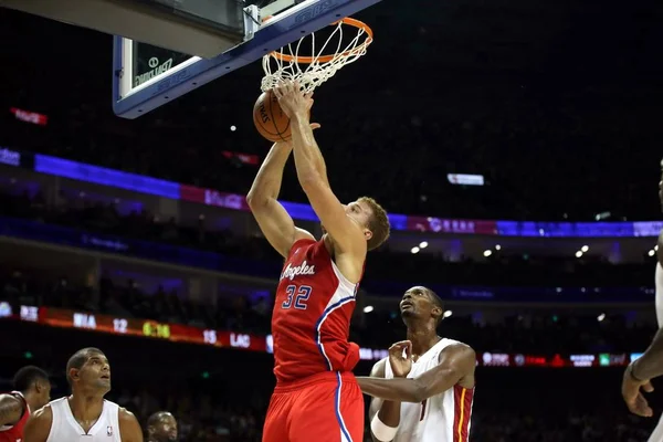 Blake Griffin Los Angeles Clippers Top Jumps Score Miami Heat — Stock Photo, Image