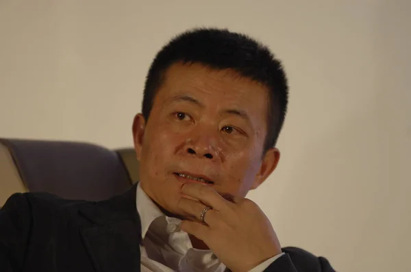 Charles Cao För Sina Com Deltar Financial Times Kinesiska Qingdao — Stockfoto