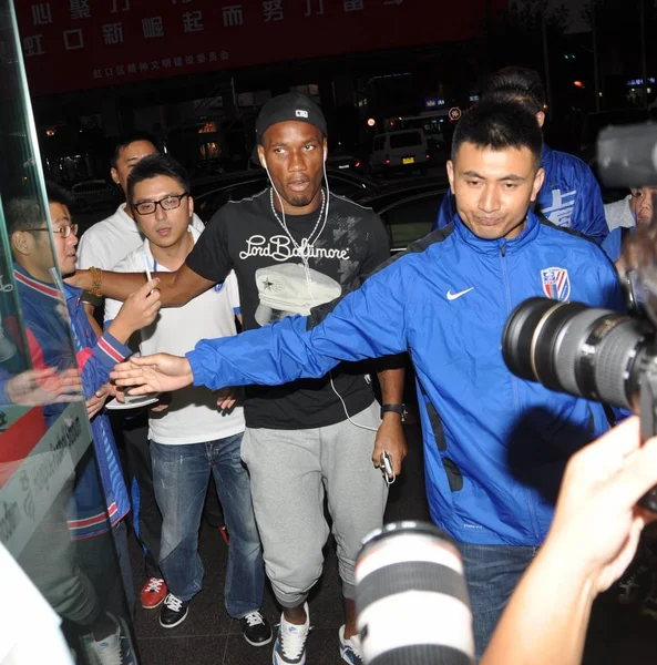 Shanghai Shenhua Football Clubs Pemain Depan Prancis Didier Drogba Dengan — Stok Foto