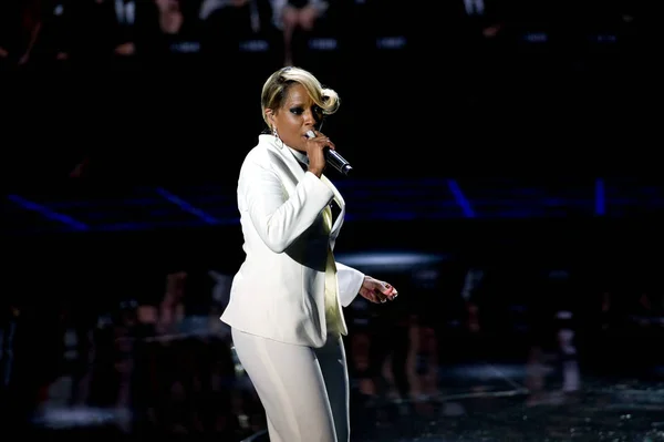 Singer Mary Blige Performs Giorgio Armani One Night Only Beijing — Stock Photo, Image