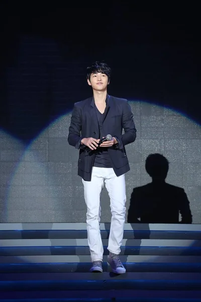 Actor Cantante Surcoreano Song Jung Actúa Durante Una Reunión Fans —  Fotos de Stock