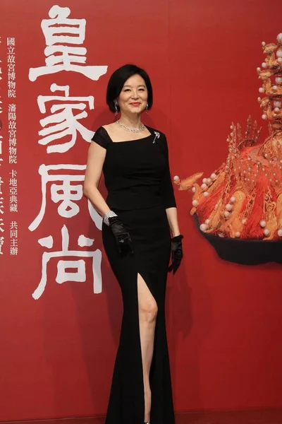 Ταϊβάν Ηθοποιός Brigitte Lin Ching Hsia Θέτει Κατά Διάρκεια Της — Φωτογραφία Αρχείου