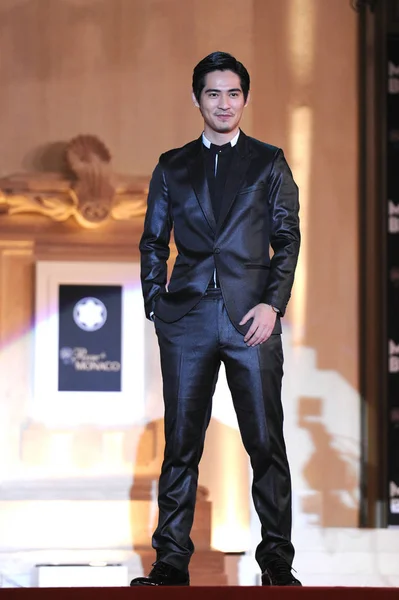 Taiwanesischer Schauspieler Vic Chou Nimmt Einer Zeremonie Zur Vorstellung Der — Stockfoto