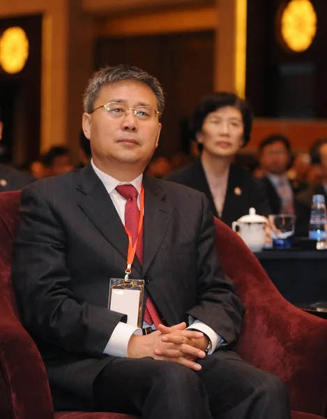 Guo Shuqing Presidente Comisión Reguladora Valores China Representa Foro Lujiazui —  Fotos de Stock
