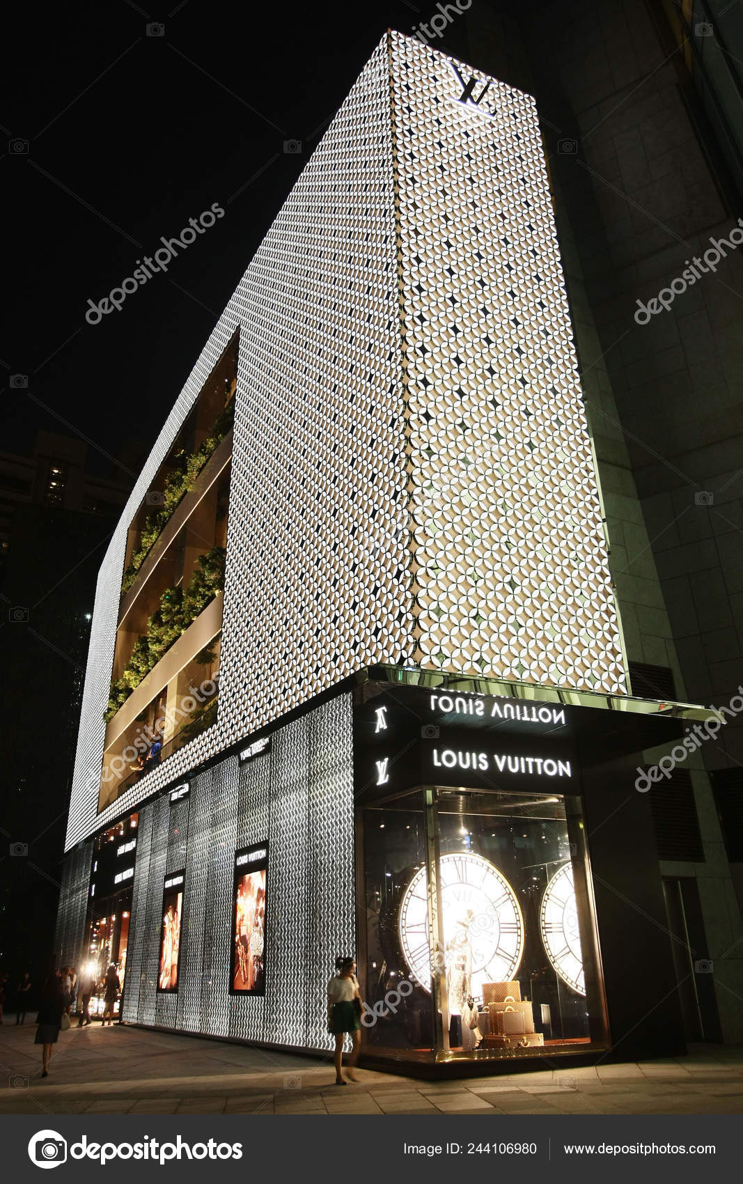 View of the headquarters building of LVMH China, also known as the