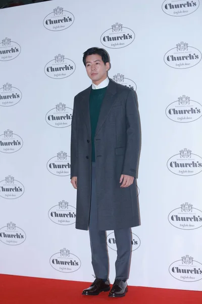 Sydkoreansk Skådespelare Lee Sang Yoon Deltar Ett Evenemang För Kyrkans — Stockfoto