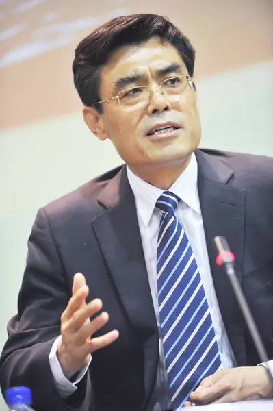 Shu Yinbiao Vicepresidente State Grid Habla Durante Foro Cooperación Para —  Fotos de Stock