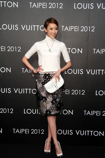 Tajvani Modell Sonia Sui Részt Vesz Louis Vuitton Store Taipei — Stock Fotó