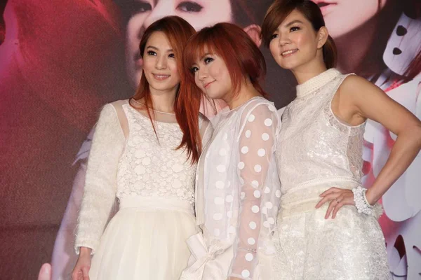 Gauche Droite Hebe Tien Selina Jen Ella Chen Groupe Taïwanais — Photo