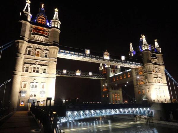 Ночной Вид Клонированный Лондонский Мост Городе Сучжоу Провинция Цзянсу Июля — стоковое фото