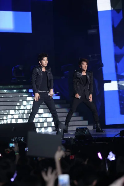 Miembros Del Grupo Surcoreano Mblaq Actúan Concierto Del Pop Festival —  Fotos de Stock