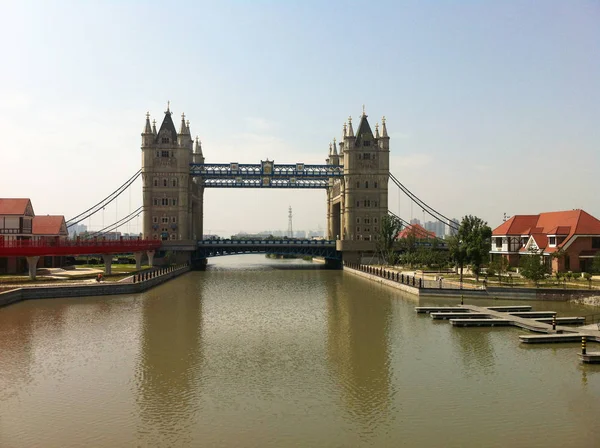 Вид Клонованих Лондонський Міст Місті Сучжоу Східний Chinas Провінція Цзянсу — стокове фото