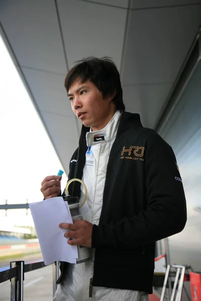 Pilote Chinois Qing Hua Qinghua Hrt Formula One Team Est — Photo