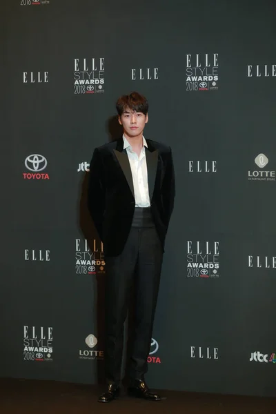 Güney Koreli Aktör Kim Young Kwang Elle Star Ödülleri 2018 — Stok fotoğraf