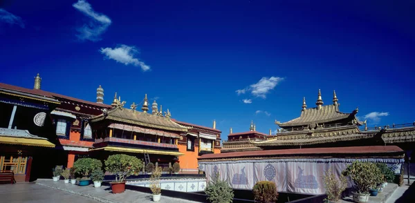 File View Templo Jokhang Lhasa Sudoeste Região Autónoma Tibete Chinas — Fotografia de Stock