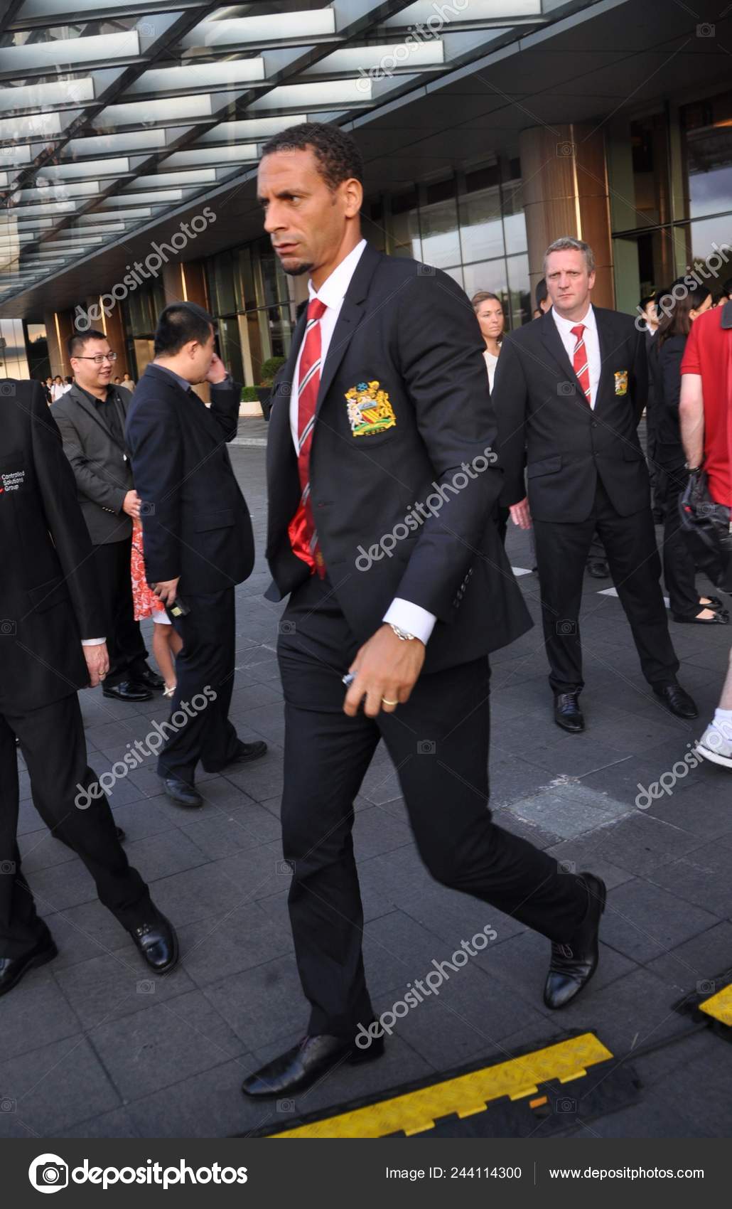 Rio Ferdinand Manchester United Pictured Promotional Activity Held Chevrolet Shanghai Stock Editorial Photo C Chinaimages 244114300
